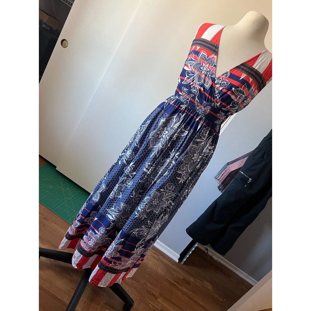 Maxi dress, open back size small